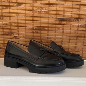 Coach Women’s Leah Loafer, Black, Size 8
